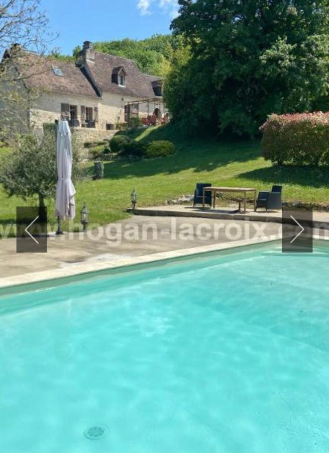 Willa Domaine Du Bonheur En Pierre Avec Piscine, Proche Sarlat Carlux Zewnętrze zdjęcie